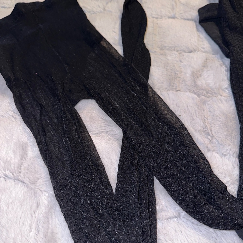 wolford Black Shapewear Tights 2 pairs Medium - Picture 2 of 3